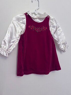 George Baby Girl Velvet Dress & Blouse Holiday Set - 3/6 months